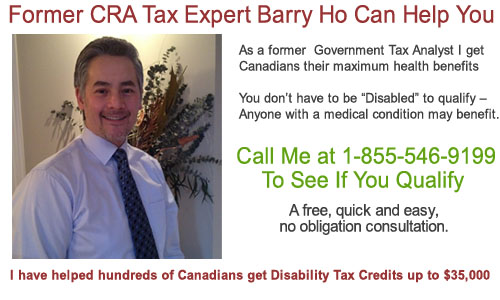 Disability Tax Credit Specialist Barry Ho